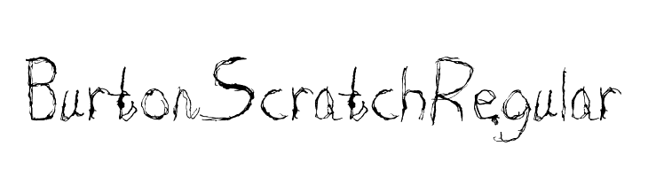 Burton Scratch Regular  les polices de caractères gratuit tlcharger