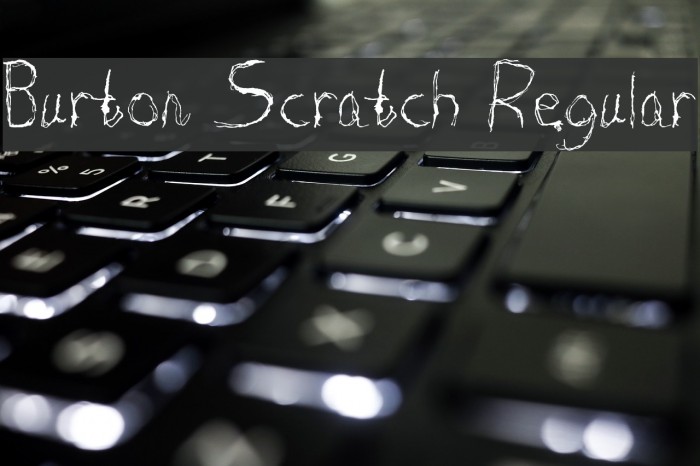 Burton Scratch Regular Font examples
