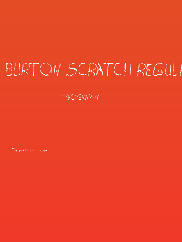 Burton Scratch Regular Poster