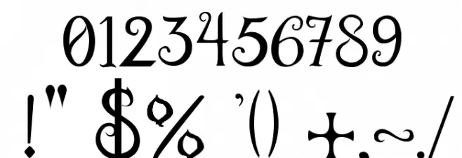 Burton's Dreams Pro Font OTHER CHARS