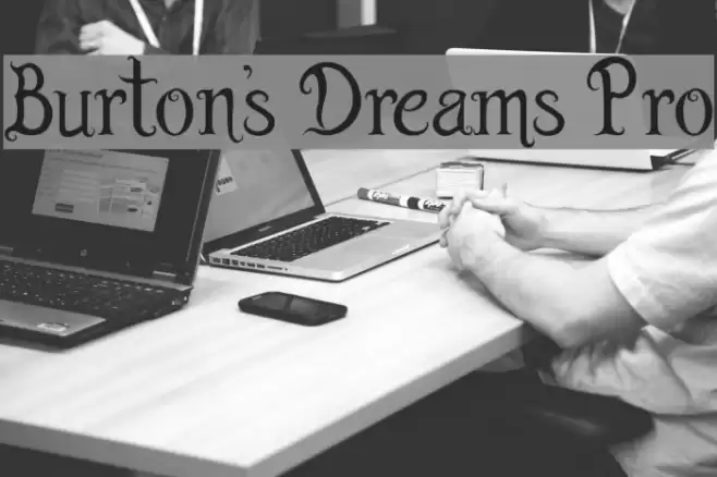 Burton's Dreams Pro Font examples
