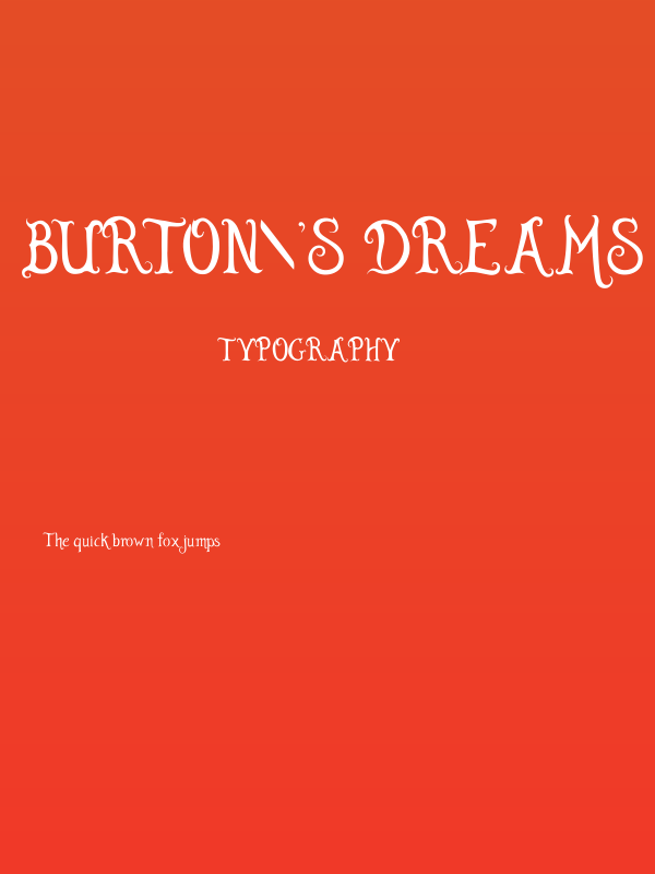 Burton's Dreams Pro Poster