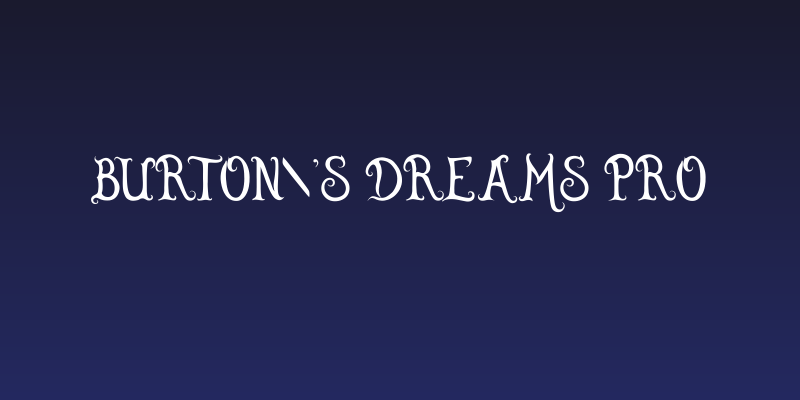 Burton's Dreams Pro Social Header