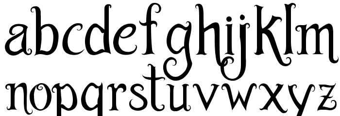 Burton's Dreams Pro Font LOWERCASE