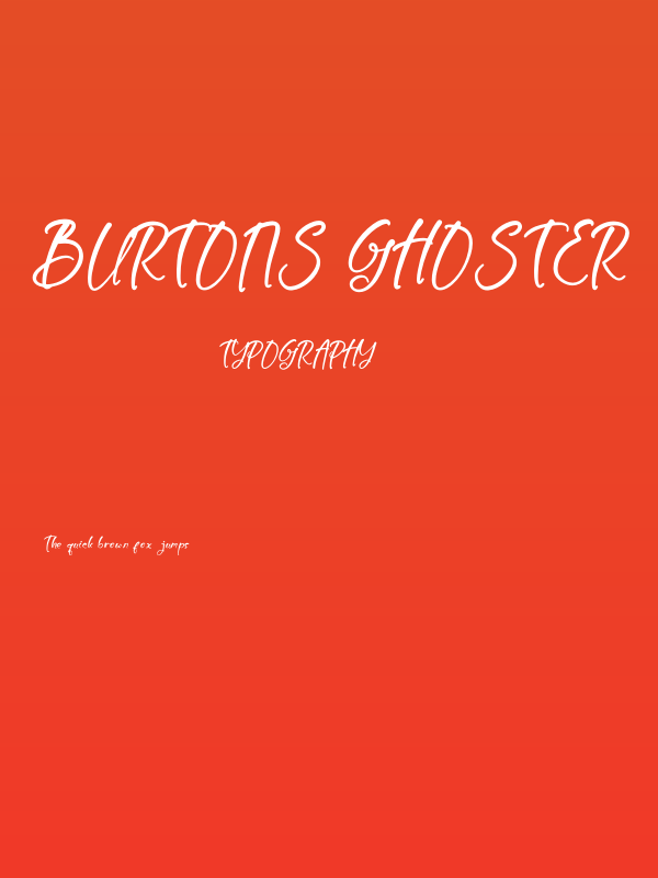 Burtons Ghoster Poster