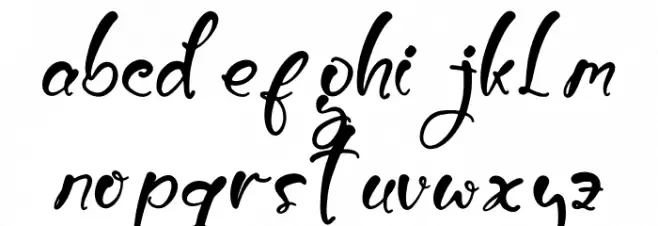 Burtons Ghoster Font LOWERCASE