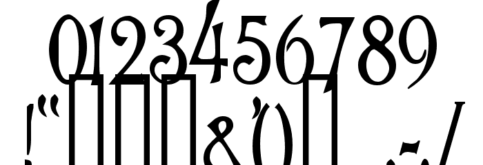 Burtons Nightmare Font OTHER CHARS