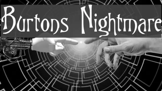 Burtons Nightmare Font examples