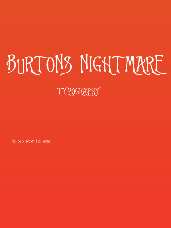Burtons Nightmare Poster