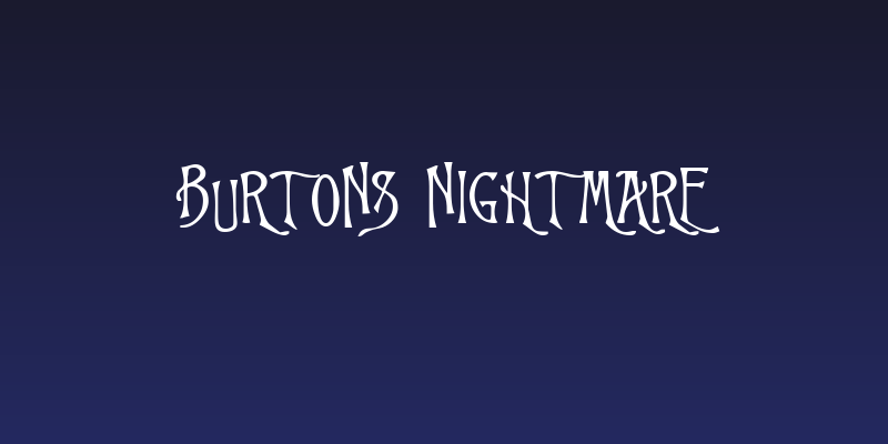 Burtons Nightmare Social Header