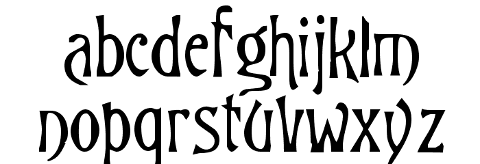 Burtons Nightmare Font LOWERCASE