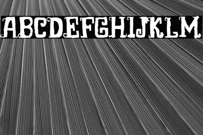 Burton's Park Schriftart examples