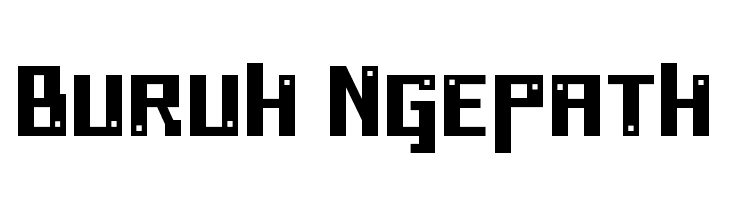 Buruh Ngepath  Скачать бесплатные шрифты