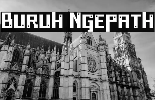 Buruh Ngepath Font examples