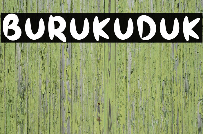 Burukuduk Font examples