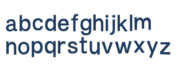 Burvetica NC Lowercase