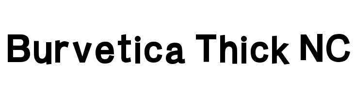 Burvetica Thick NC Font