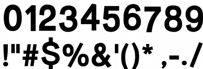 Burvetica Thick NC Font OTHER CHARS