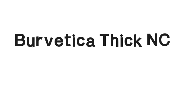 Burvetica Thick NC Logo