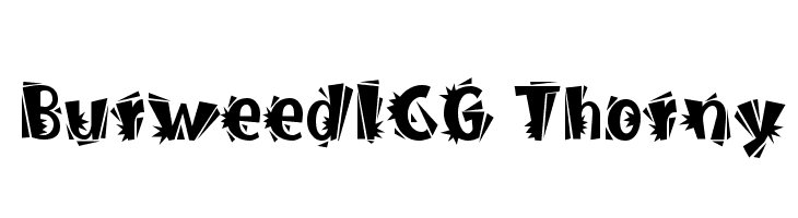 BurweedICG Thorny Font