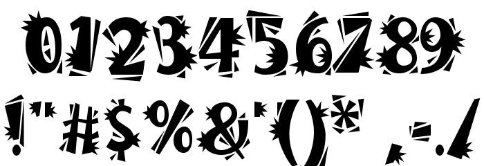 BurweedICG Thorny Font OTHER CHARS