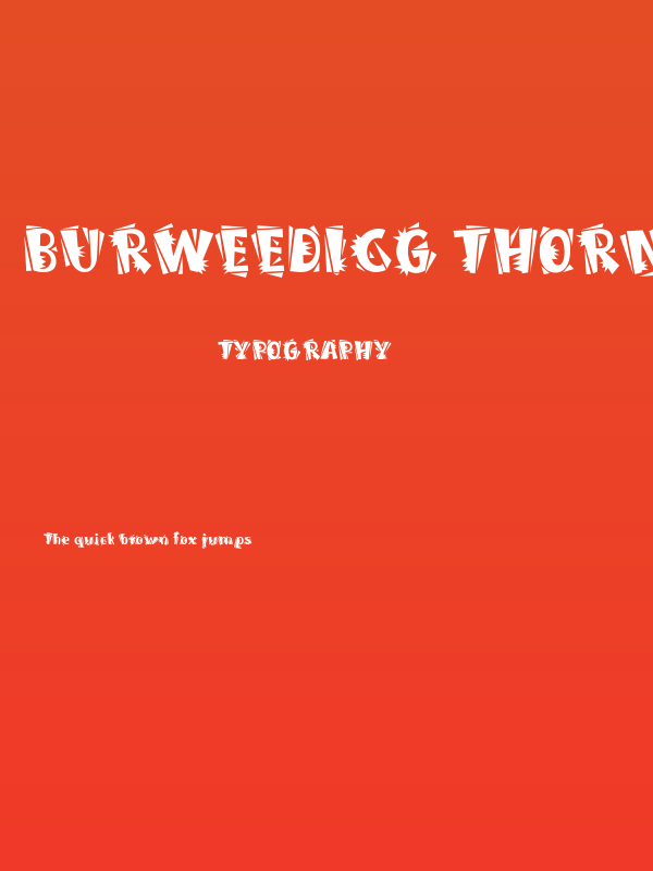 BurweedICG Thorny Poster