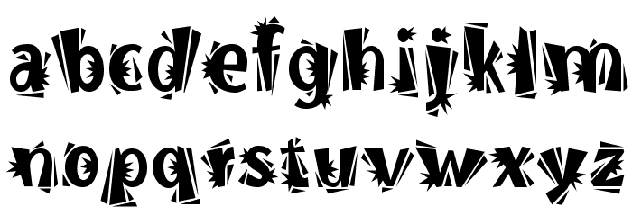 BurweedICG Thorny Font LOWERCASE