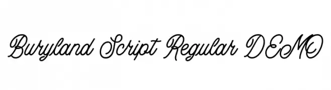 Buryland Script Regular DEMO  Fuentes Gratis Descargar