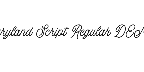 Buryland Script Regular DEMO Logo