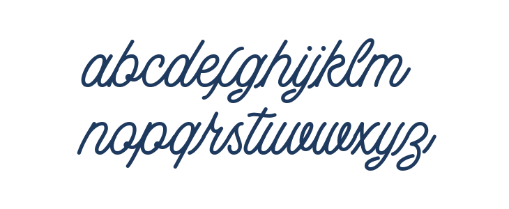 Buryland Script Regular DEMO Lowercase