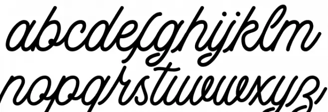 Buryland Script Regular DEMO Caratteri MINUSCOLO
