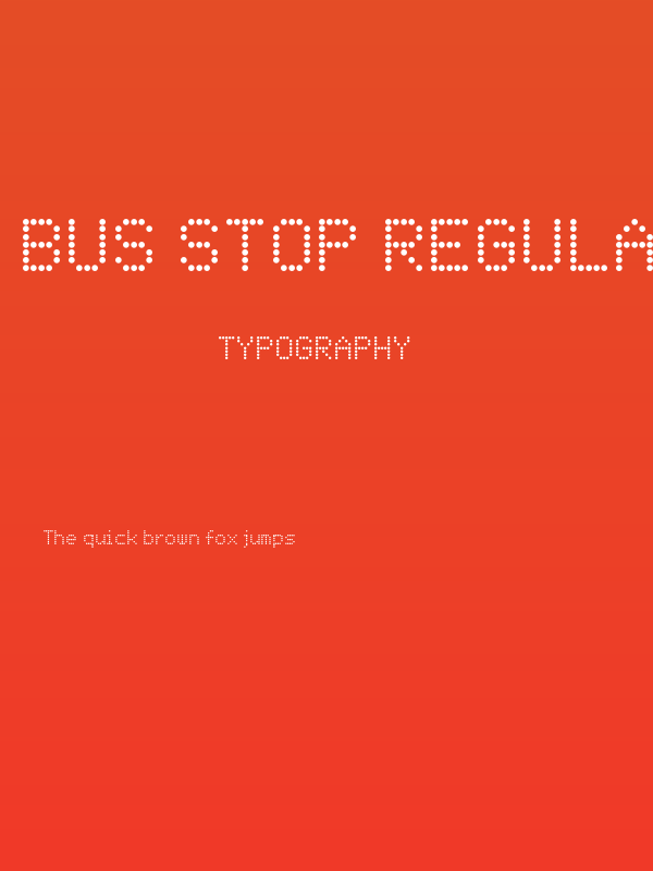 Bus Stop Regular Poster