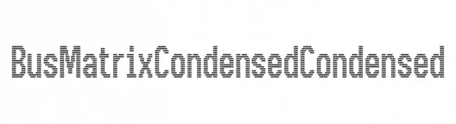 BusMatrix Condensed Condensed  baixar fontes gratis