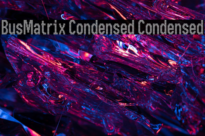 BusMatrix Condensed Condensed Example 1