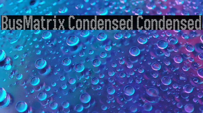 BusMatrix Condensed Condensed Example 3