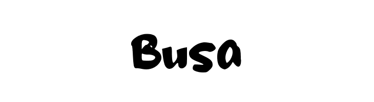 Busa  免费字体下载