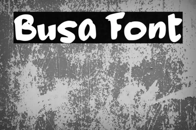 Busa Font examples