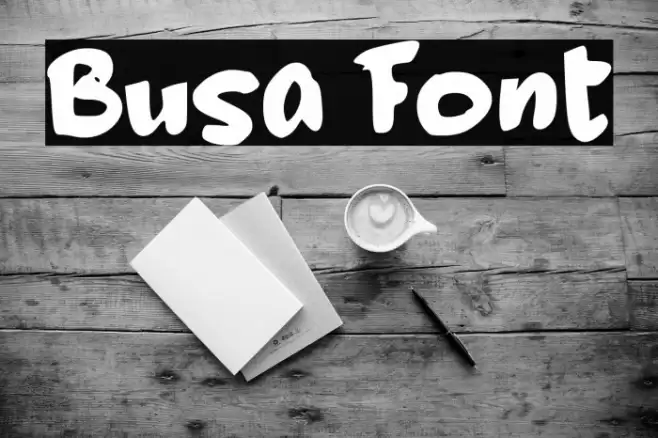 Busa Font examples