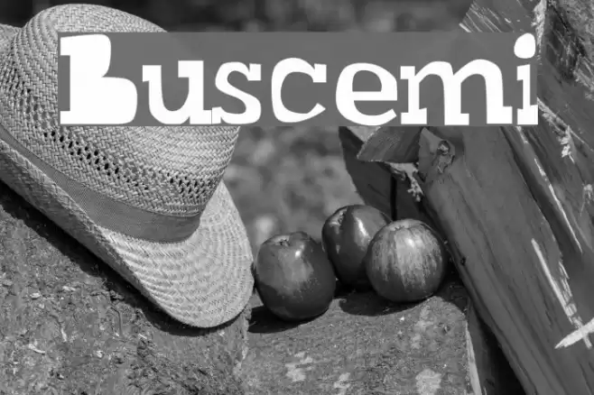 Buscemi Font examples