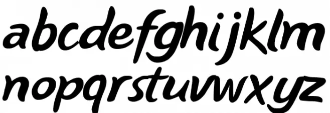 Busch Three Regular 字体 小写