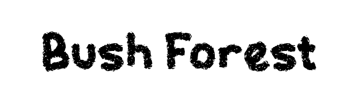 Bush Forest  font caratteri gratis