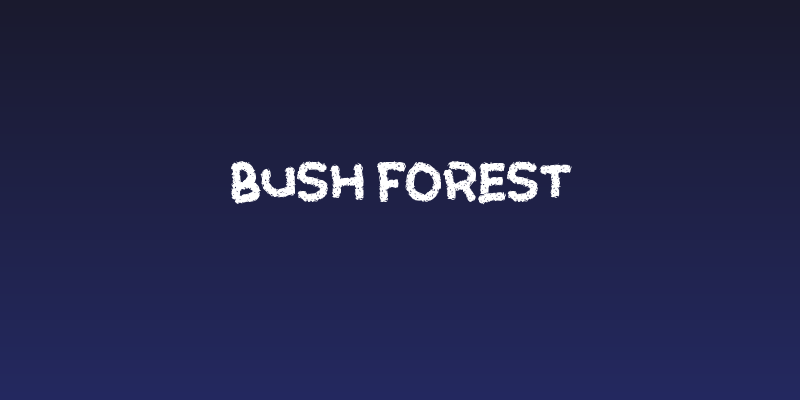 Bush Forest Social Header
