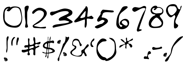 BushToad Font OTHER CHARS