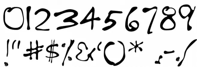 BushToad Font OTHER CHARS