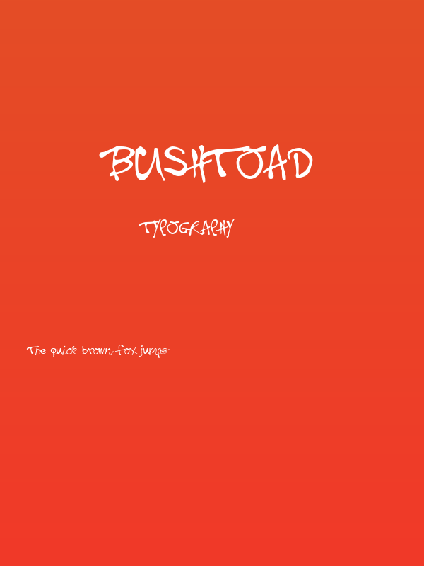 BushToad Poster