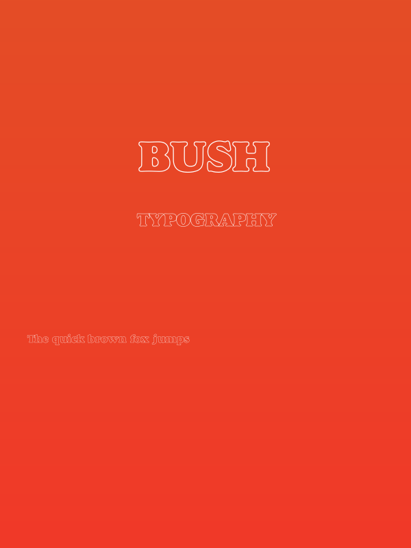 Bush Poster