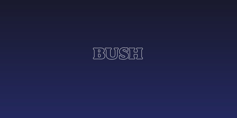 Bush Social Header