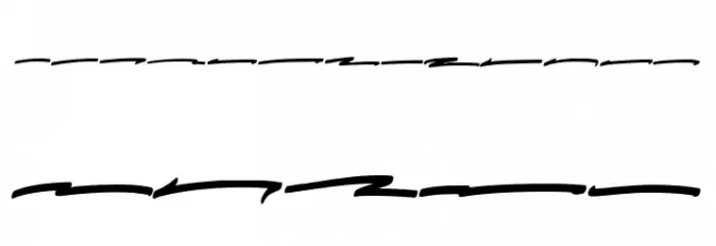 Bushetch Swash Schriftart Kleinbuchstaben