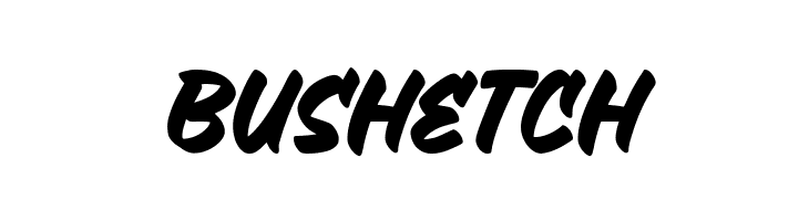 Bushetch  baixar fontes gratis
