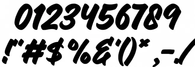 Bushetch Font OTHER CHARS